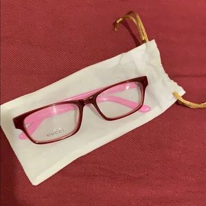 Pink Gucci glasses